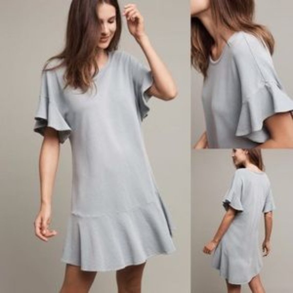 NWT Anthropologie Odette Ruffle Sleeve Dress